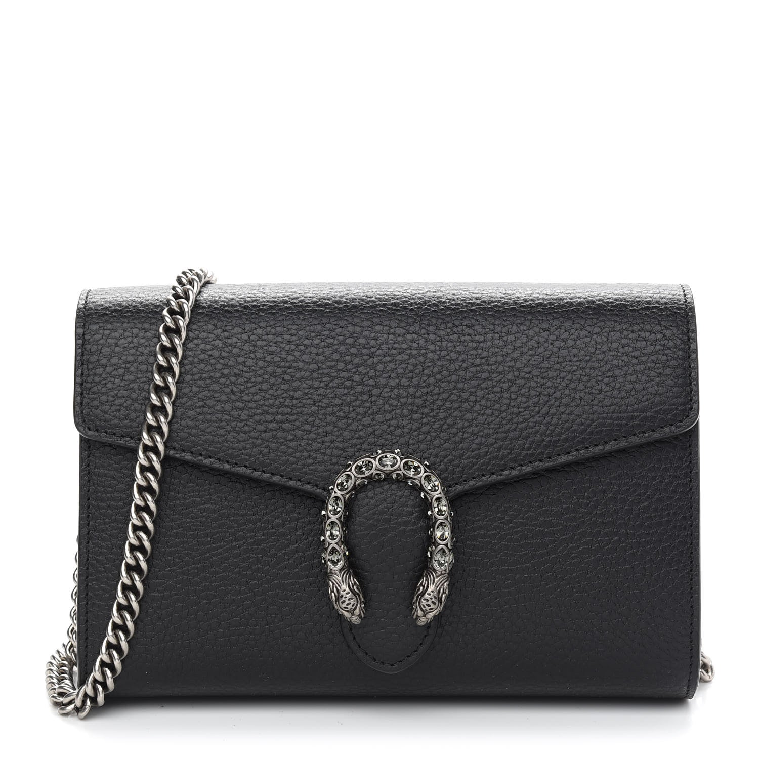 Saint Laurent GUCCI Calfskin Mini Dionysus Chain Wallet Black 1 of 11