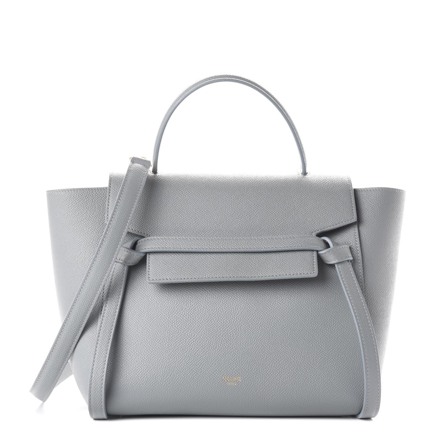 Grained Calfskin Micro Belt Bag Cloud