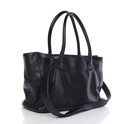 Chanel Calfskin Cerf Executive Shopper Tote Black 2 of 8