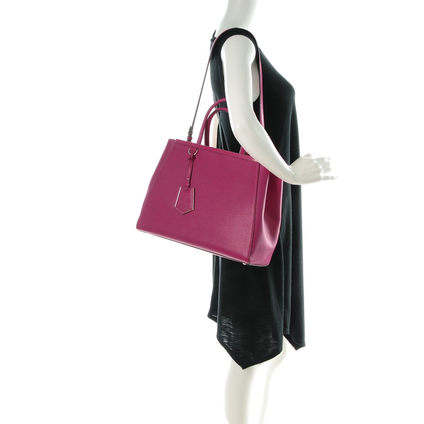Vitello Elite Medium 2Jours Tote Magenta