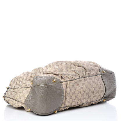 Gucci Monogram Large Jockey Hobo Grey 4 of 11