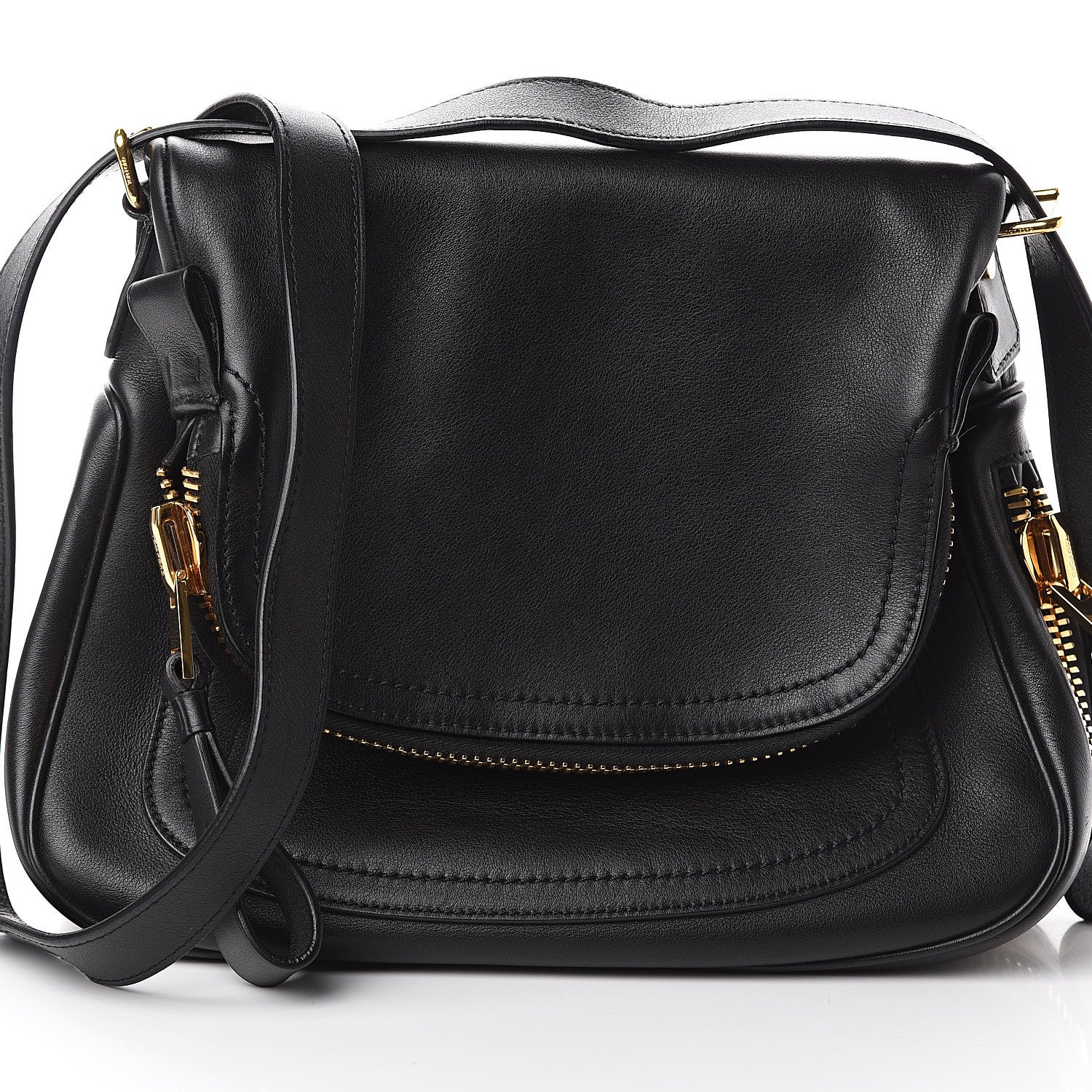 Tom Ford Calfskin Medium Jennifer Crossbody Bag Black 6 of 8