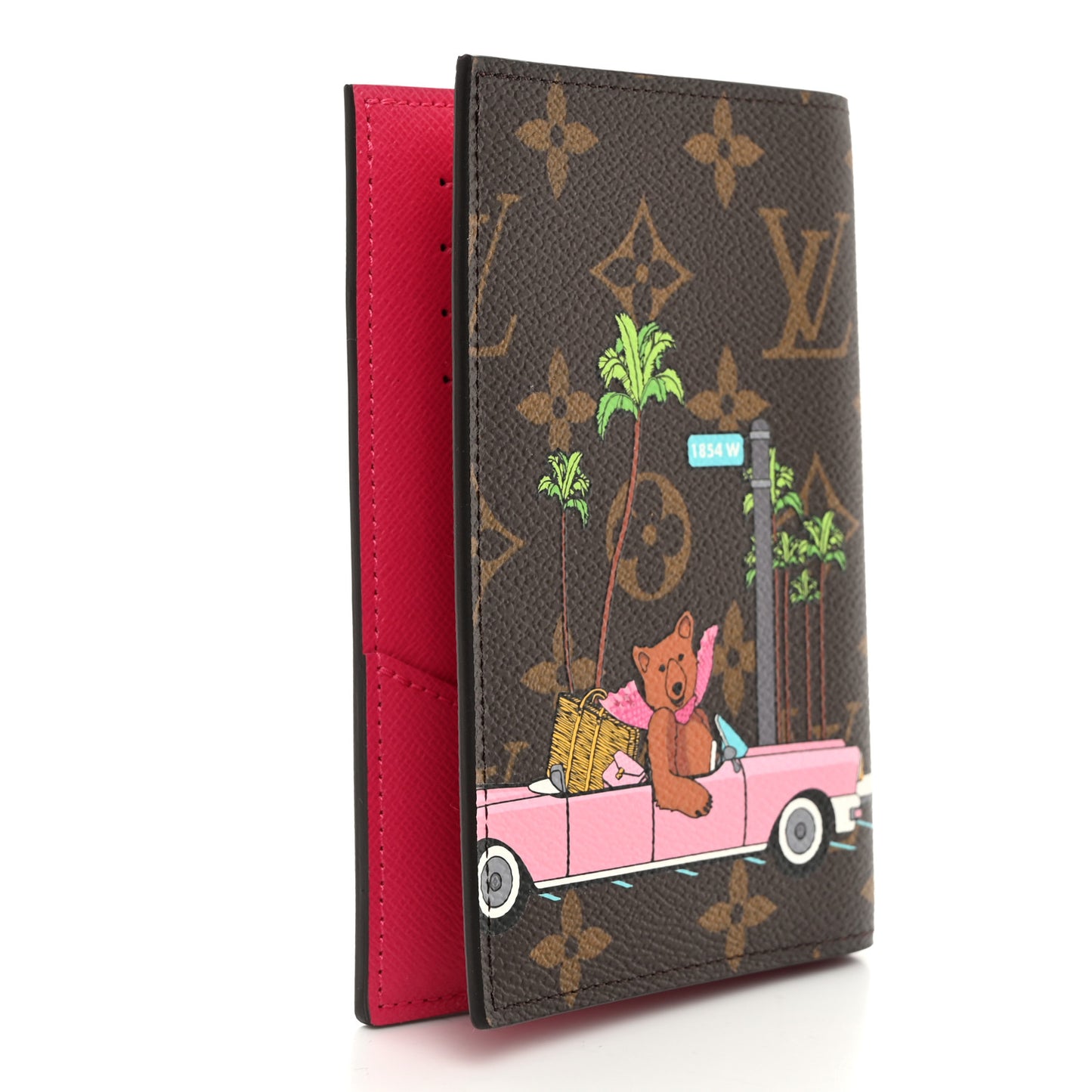Monogram 2021 Christmas Animation Hollywood Passport Cover Fuchsia
