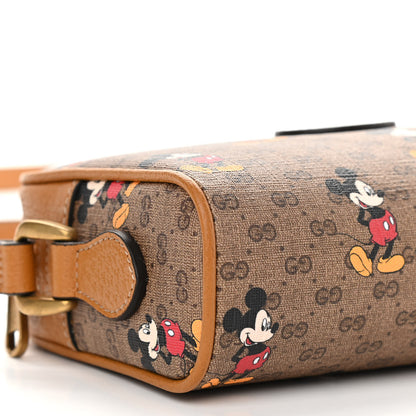 Gucci X DISNEY Mini Vintage GG Supreme Monogram Mickey Mouse Shoulder Bag Beige Vintage Sun Oil 8 of 11