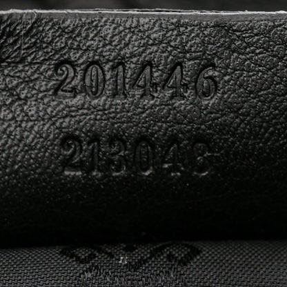 Gucci Guccissima Medium Flat Messenger Bag Black 5 of 10