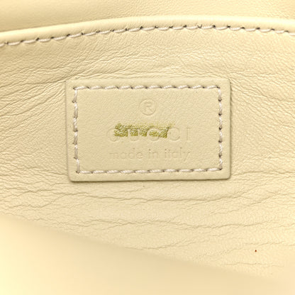 Gucci Merino Wool Medium Maxi Horsebit Chain Shoulder Bag Off White 6 of 12