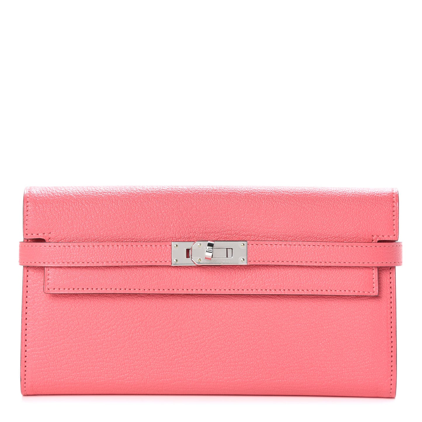 Chevre Mysore Kelly Longue Wallet Rose Lipstick