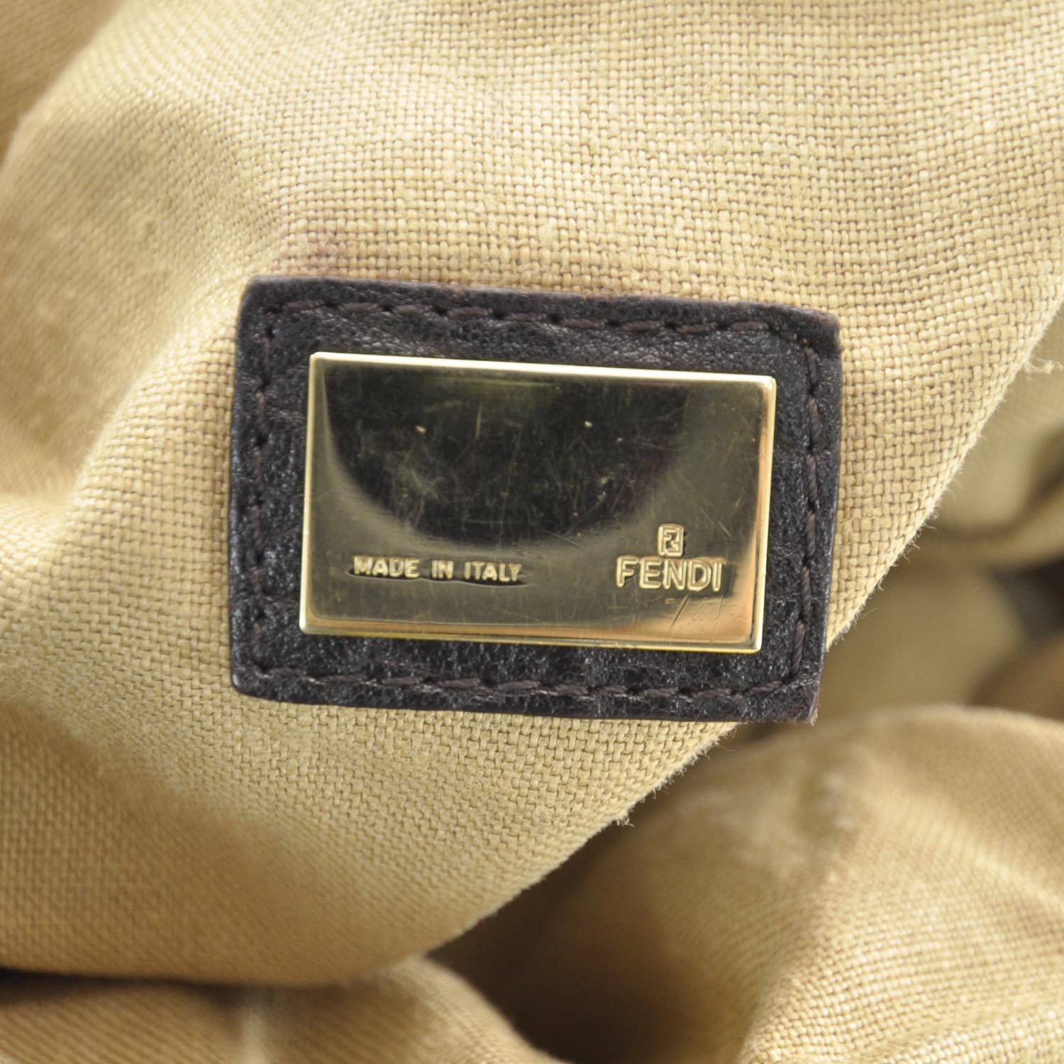 Fendi Zucca Nappa Nuvolata Vitello Tortuga Spy Tobacco Moro 8 of 11