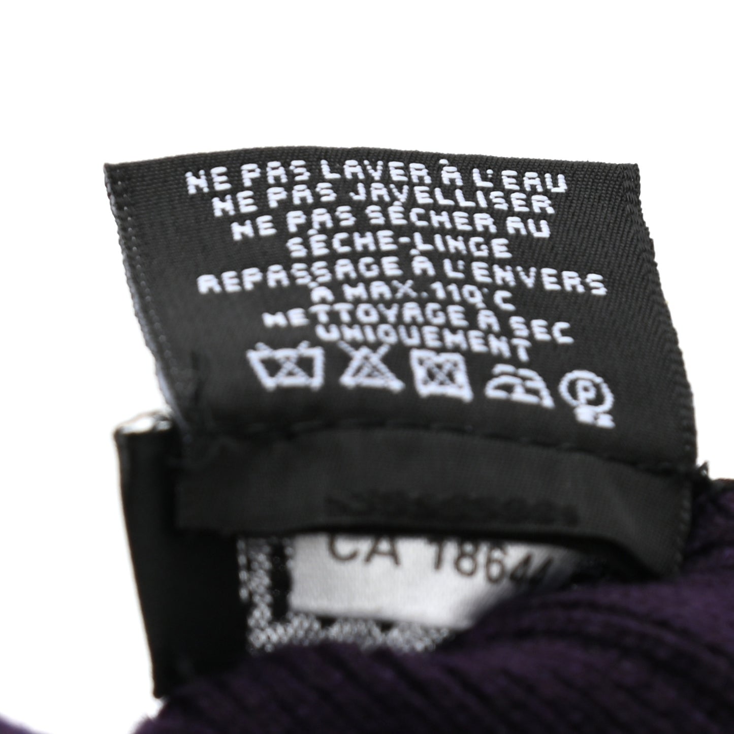 Cashmere CC Beanie Hat Purple Gold