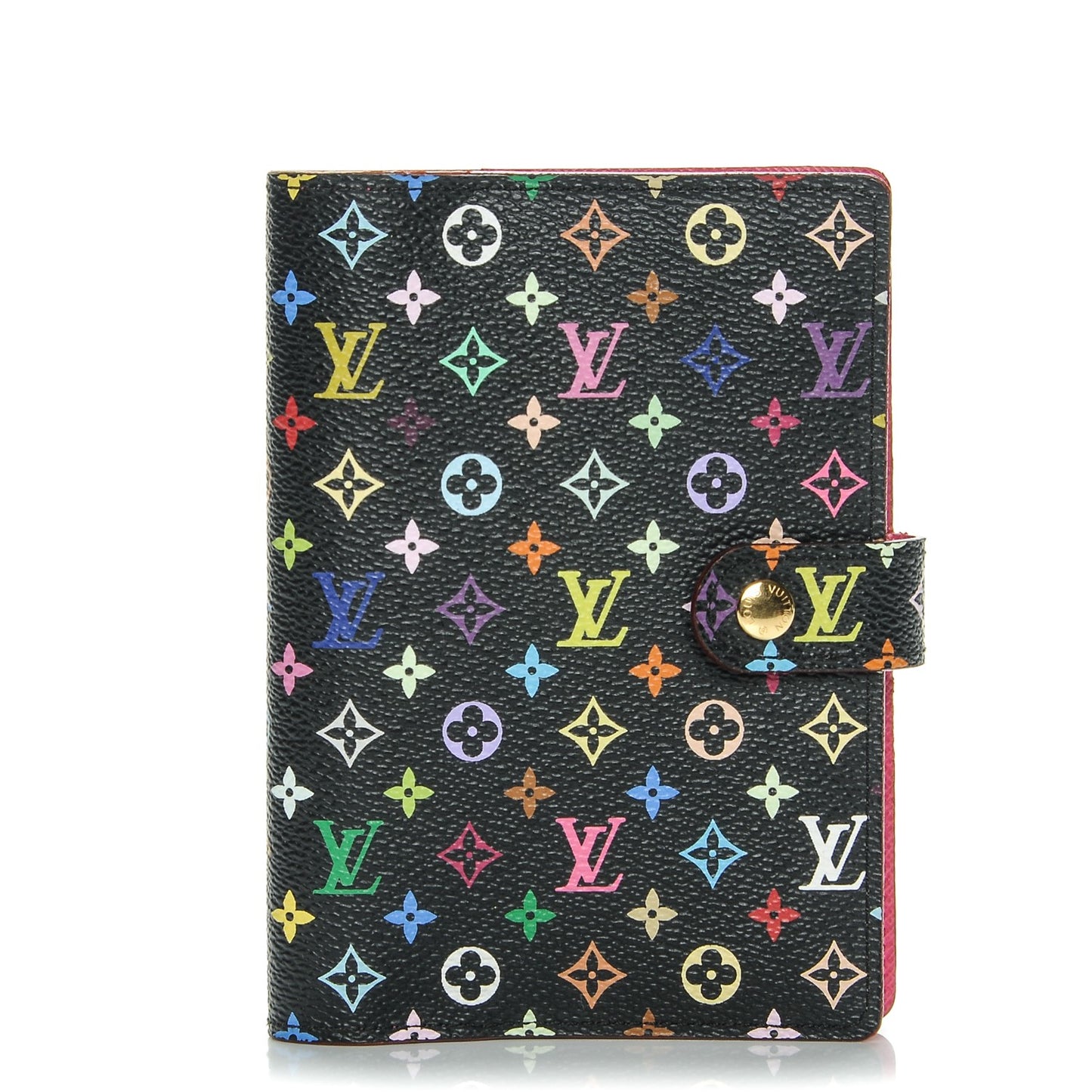 Monogram Multicolor Small Ring Agenda Cover Black Grenade