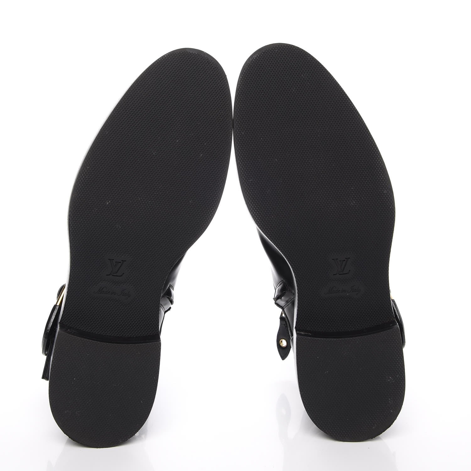 Louis Vuitton Calfskin Valley Flat Ankle Boots 37 Black 5 of 11