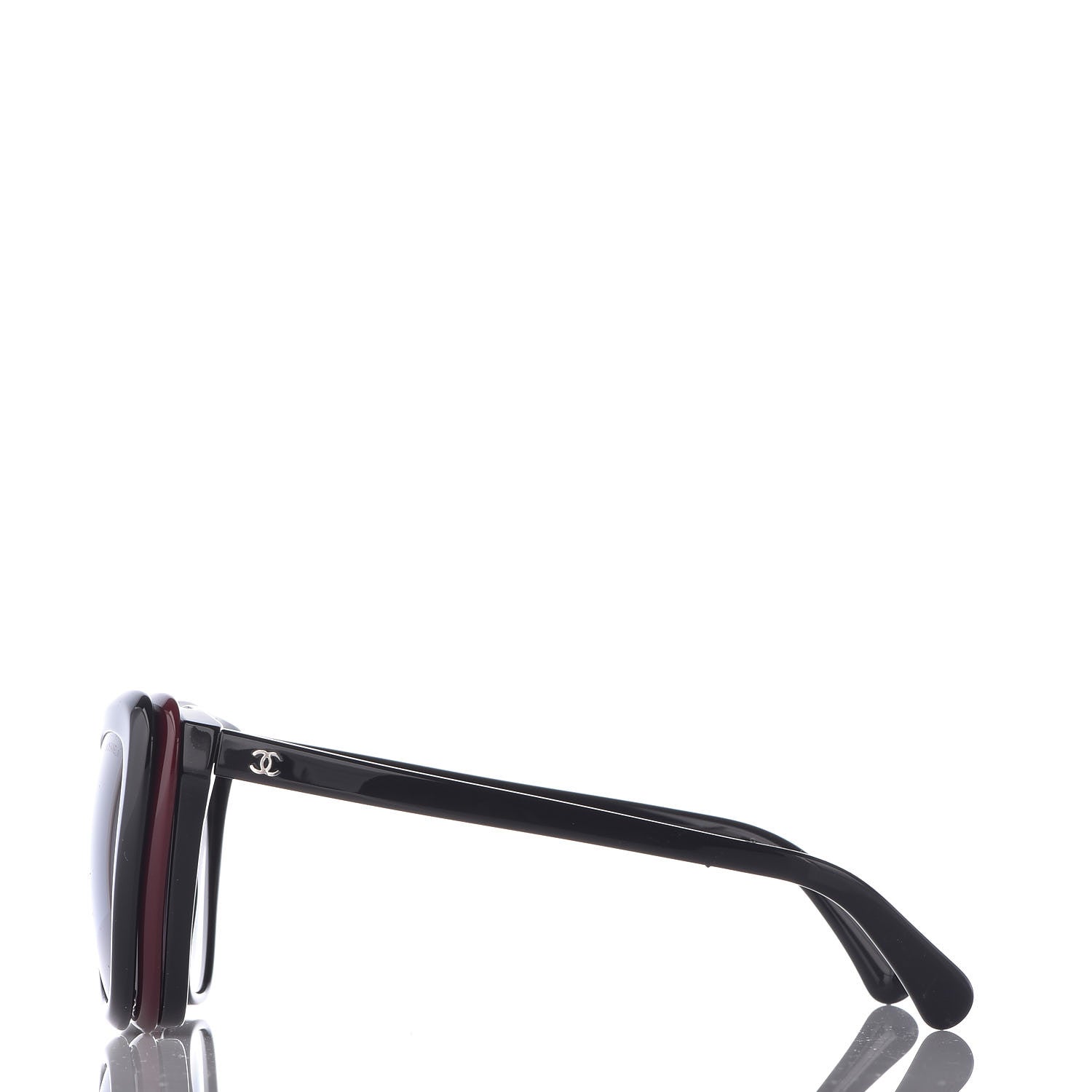 Chanel Clip On Sunglasses 5393 Black Burgundy 7 of 11