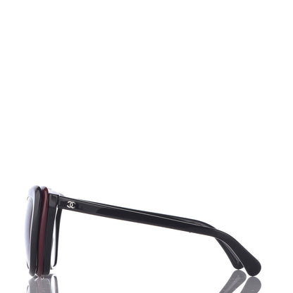 Chanel Clip On Sunglasses 5393 Black Burgundy 7 of 11