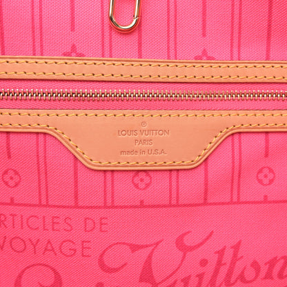 Louis Vuitton Monogram Roses Neverfull MM 6 of 9