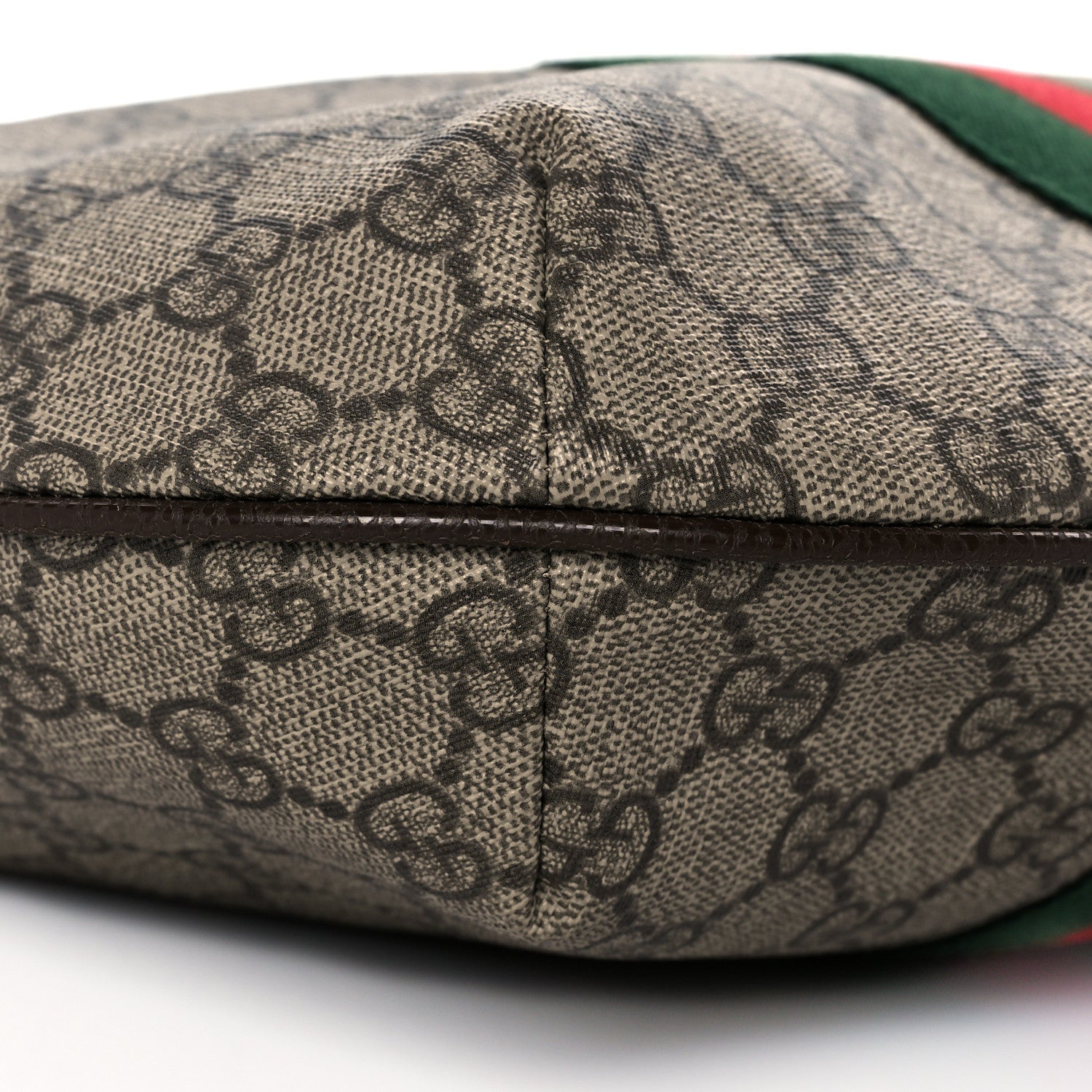 Gucci GG Supreme Monogram Web Small Ophidia Half Moon Hobo Brown 10 of 13