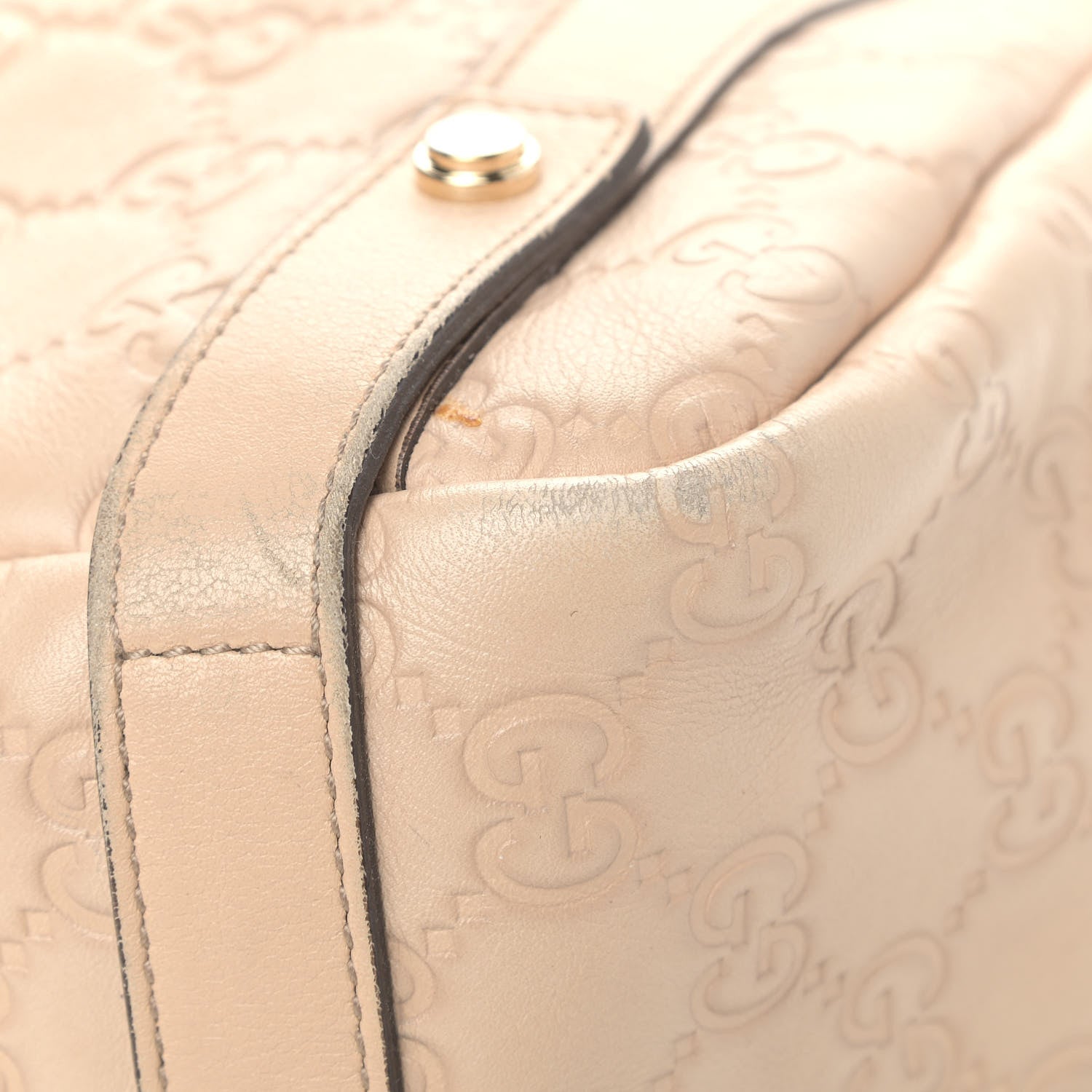 Gucci Guccissima Medium Abbey Shoulder Bag Beige 8 of 13
