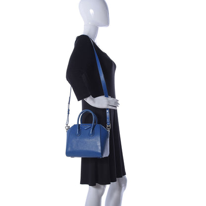 Givenchy Sugar Goatskin Mini Antigona Indigo Blue 2 of 9