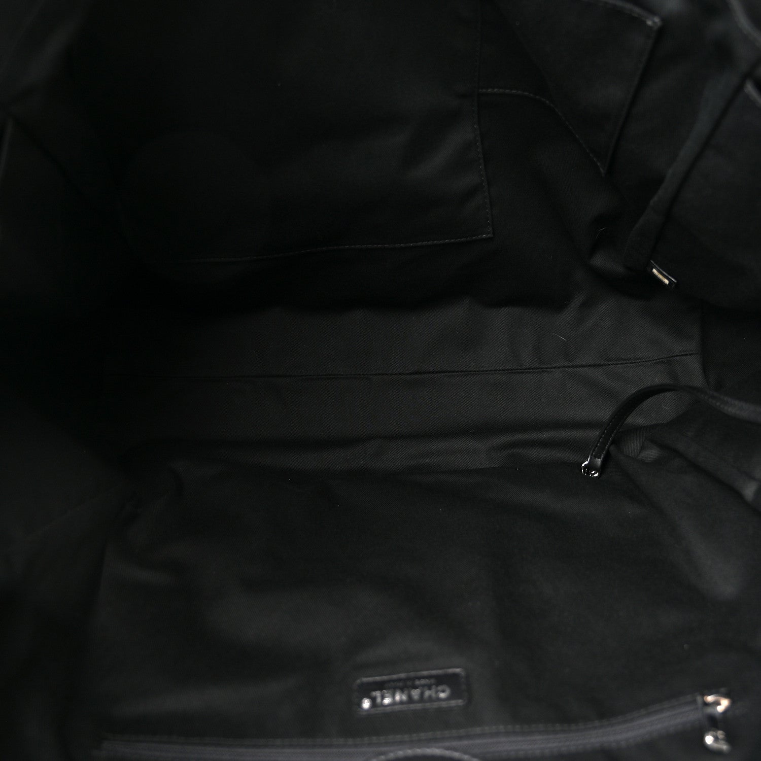 Chanel Shearling Extra Large Deauville Tote Black 5 of 10
