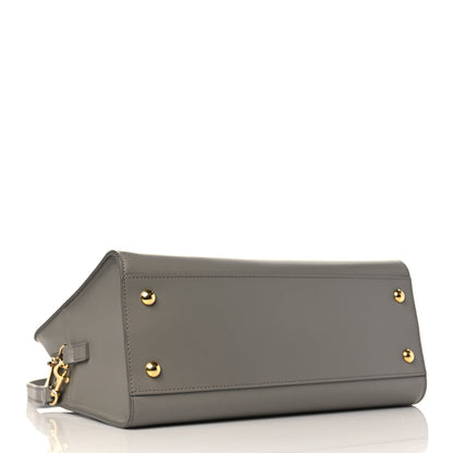 Saint Laurent Calfskin Small Monogram Cabas Fog 4 of 9