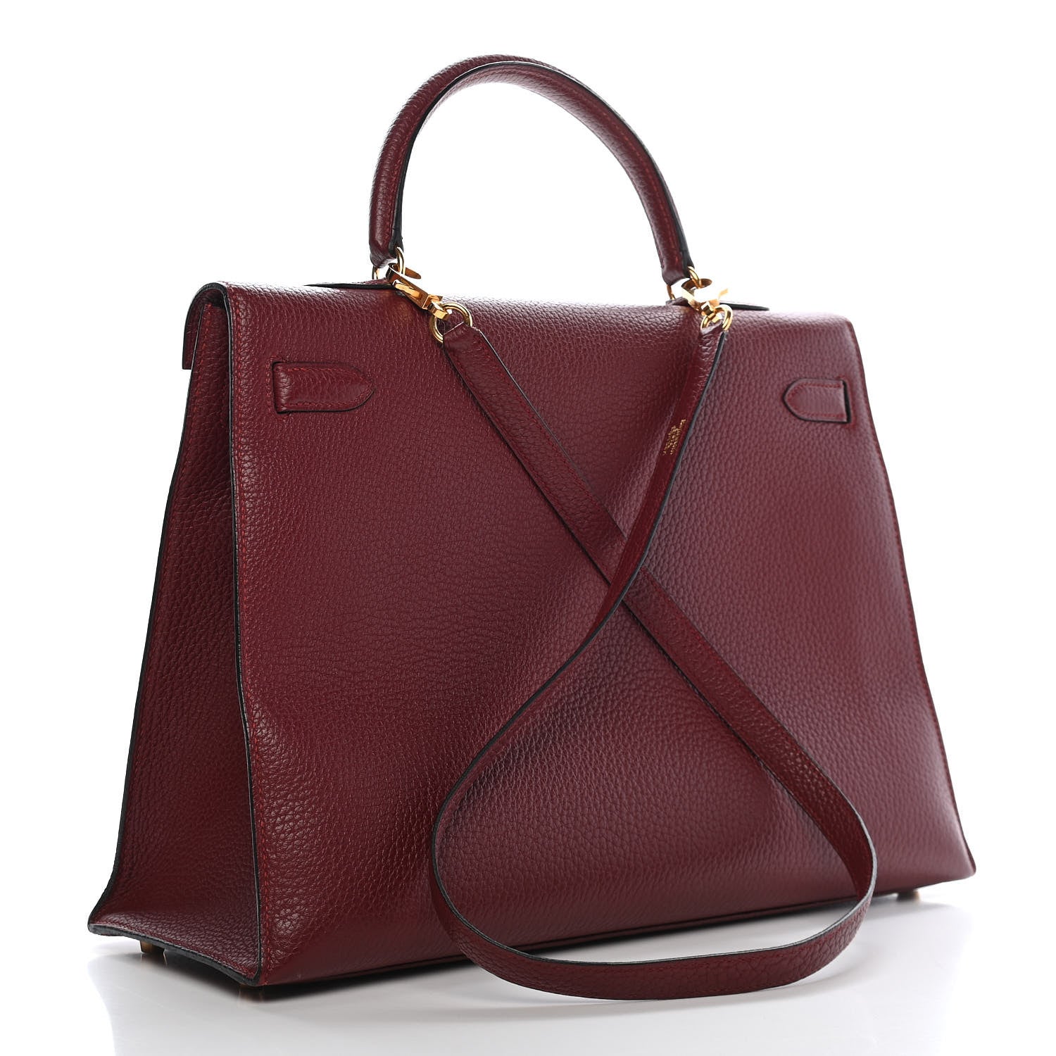 Hermes Fjord Kelly Sellier 35 Rouge H 3 of 19