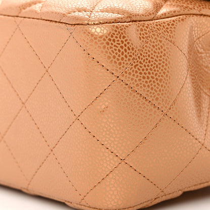 Chanel Metallic Caviar Quilted Jumbo Double Flap Copper 14 of 15