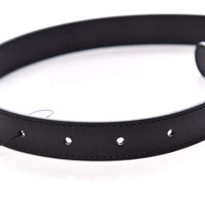 Gucci Calfskin Pearl Double G 20mm Belt 95 38 Black Cream 5 of 6