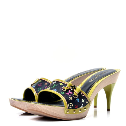 Louis Vuitton Monogram Multicolor Slides 41 Black 4 of 11
