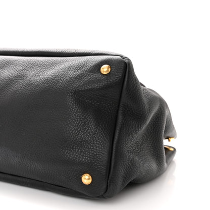 Prada Vitello Daino Tote Black 10 of 10