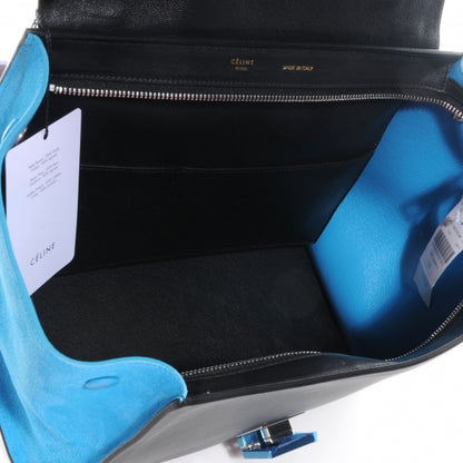 Celine Calfskin and Suede Small Tri-Color Trapeze Turquoise 5 of 8