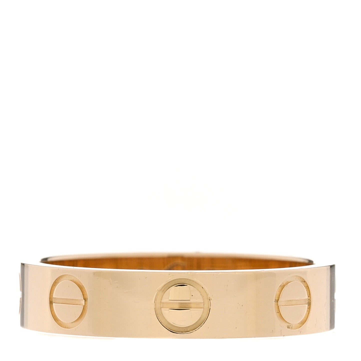 18K Yellow Gold 3.5mm LOVE Wedding Band Ring 47 4