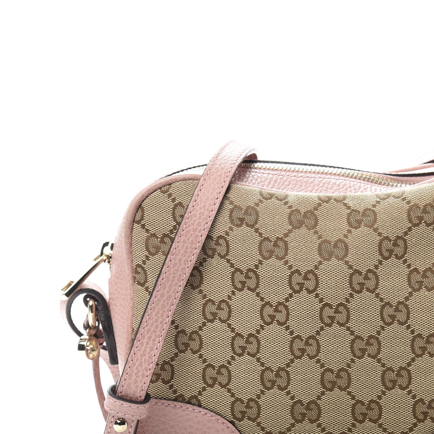 Monogram Mini Bree Messenger Bag Beige Soft Pink