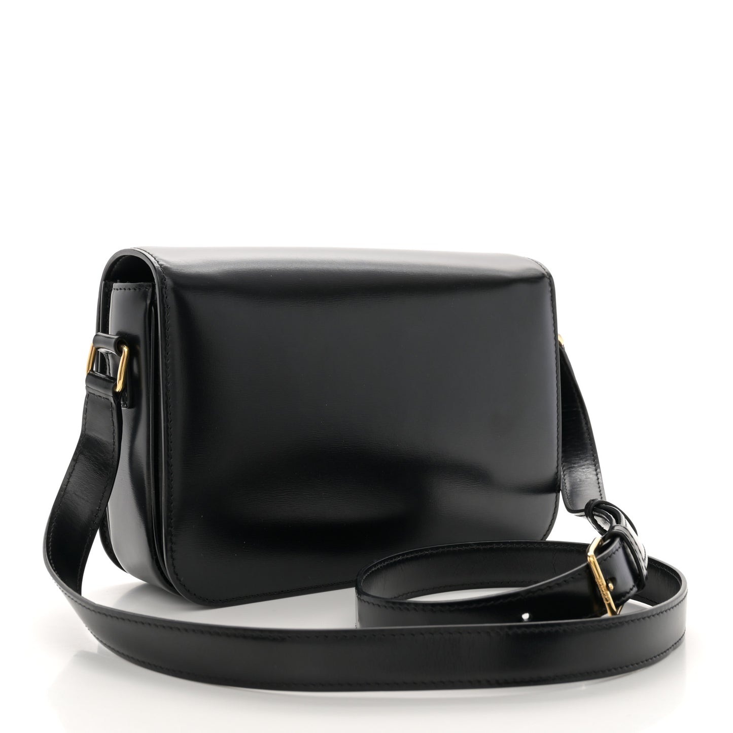 Shiny Calfskin Medium Triomphe Black