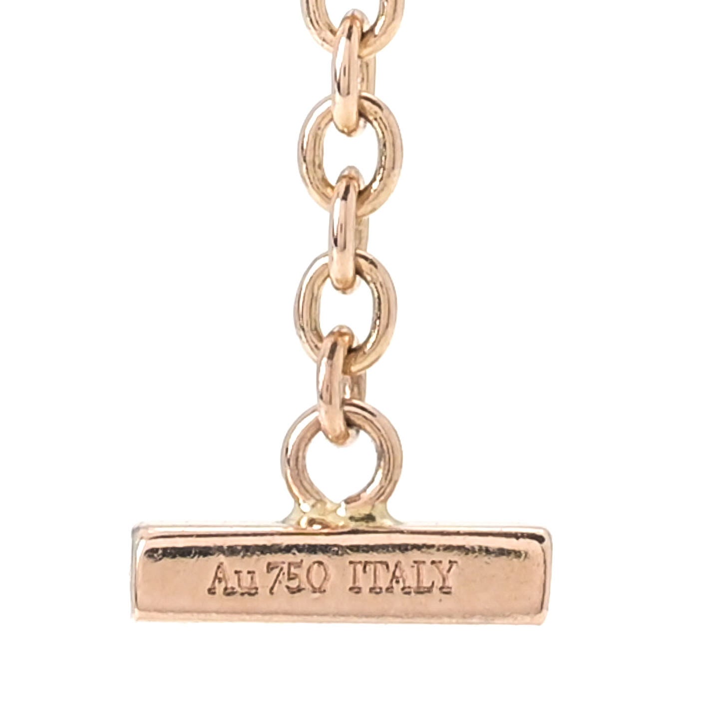 18K Rose Gold Diamond T Smile Bracelet