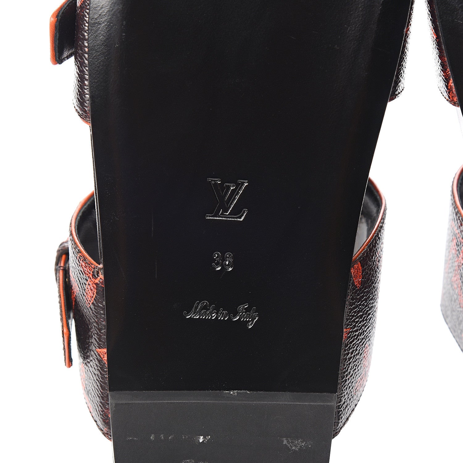 Louis Vuitton Catogram Bom Dia Flat Mule 38 Black Marron 7 of 10