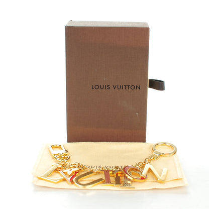 Louis Vuitton LV Tag Bag Charm Gold 5 of 5
