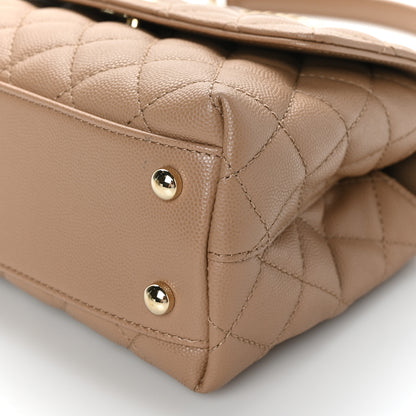 Chanel Caviar Quilted Mini Coco Handle Flap Brown 8 of 8