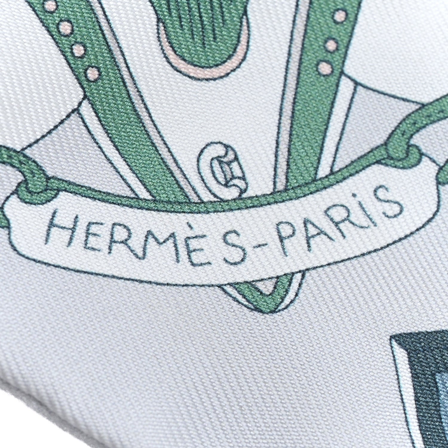 Hermes Silk Cliquetis Twilly Ciel White Menthol 4 of 4