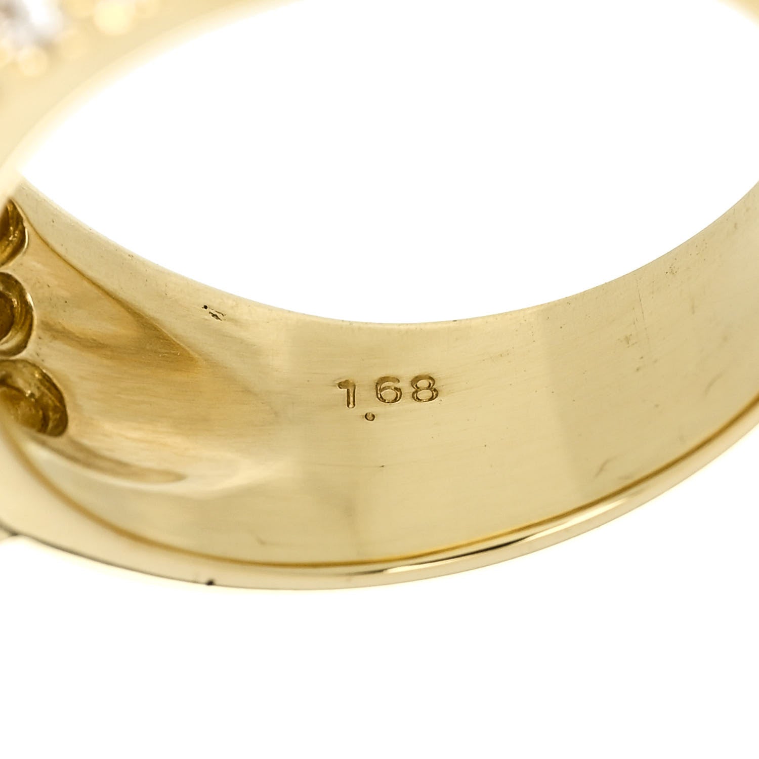 Parker & West by FASHIONPHILE 18K Yellow Gold Diamond 1.68ctw Five Row Ring 53 6.5 10 of 10