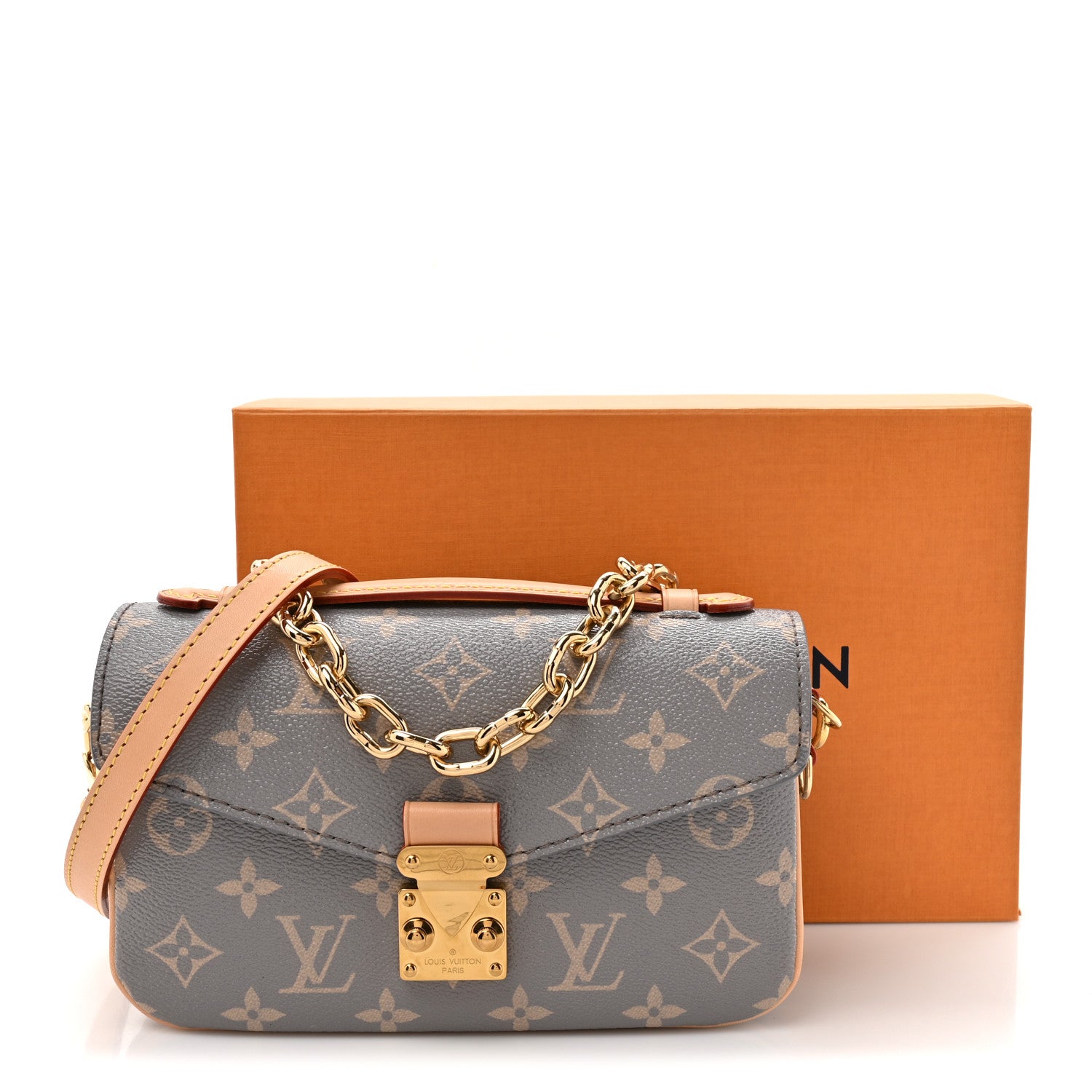Louis Vuitton Monogram Pochette Metis East West Trianon Gray 12 of 12