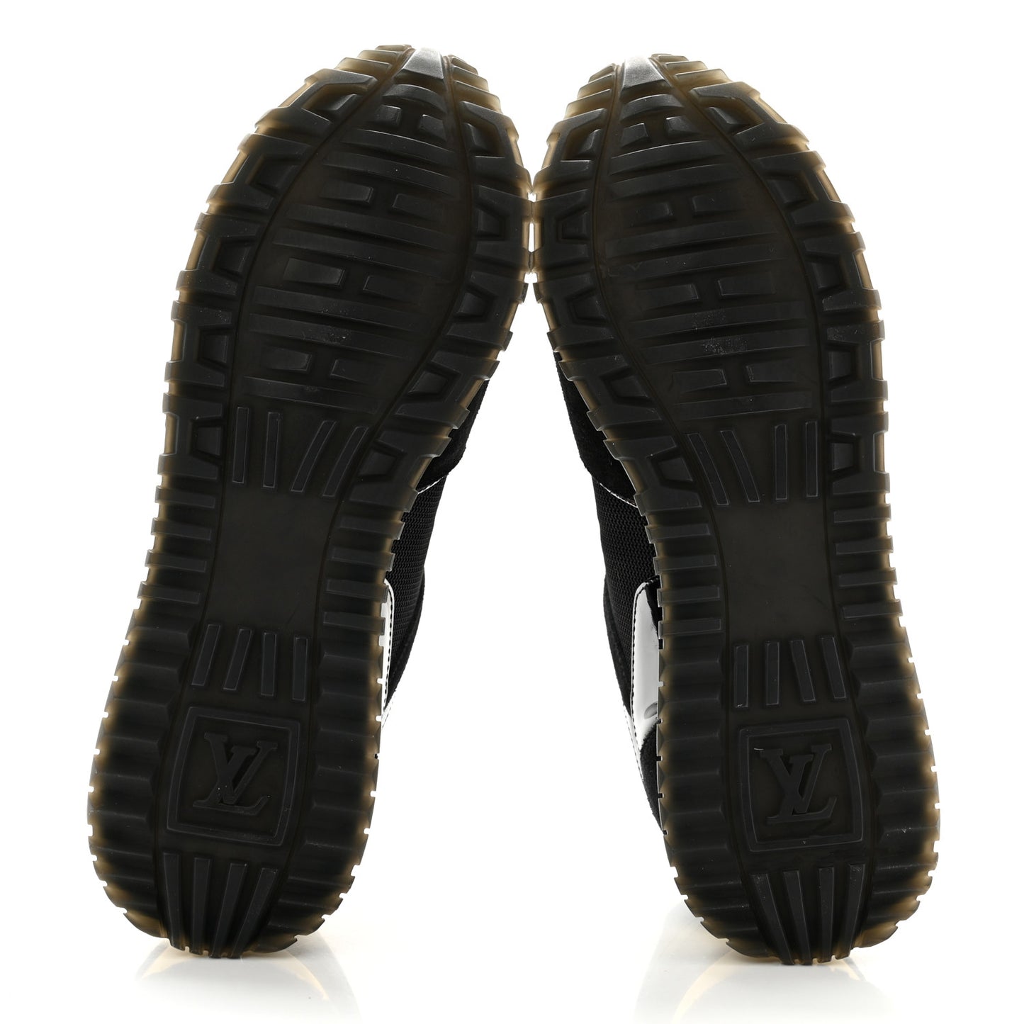 Suede Monogram Run Away Sneakers 37 Black