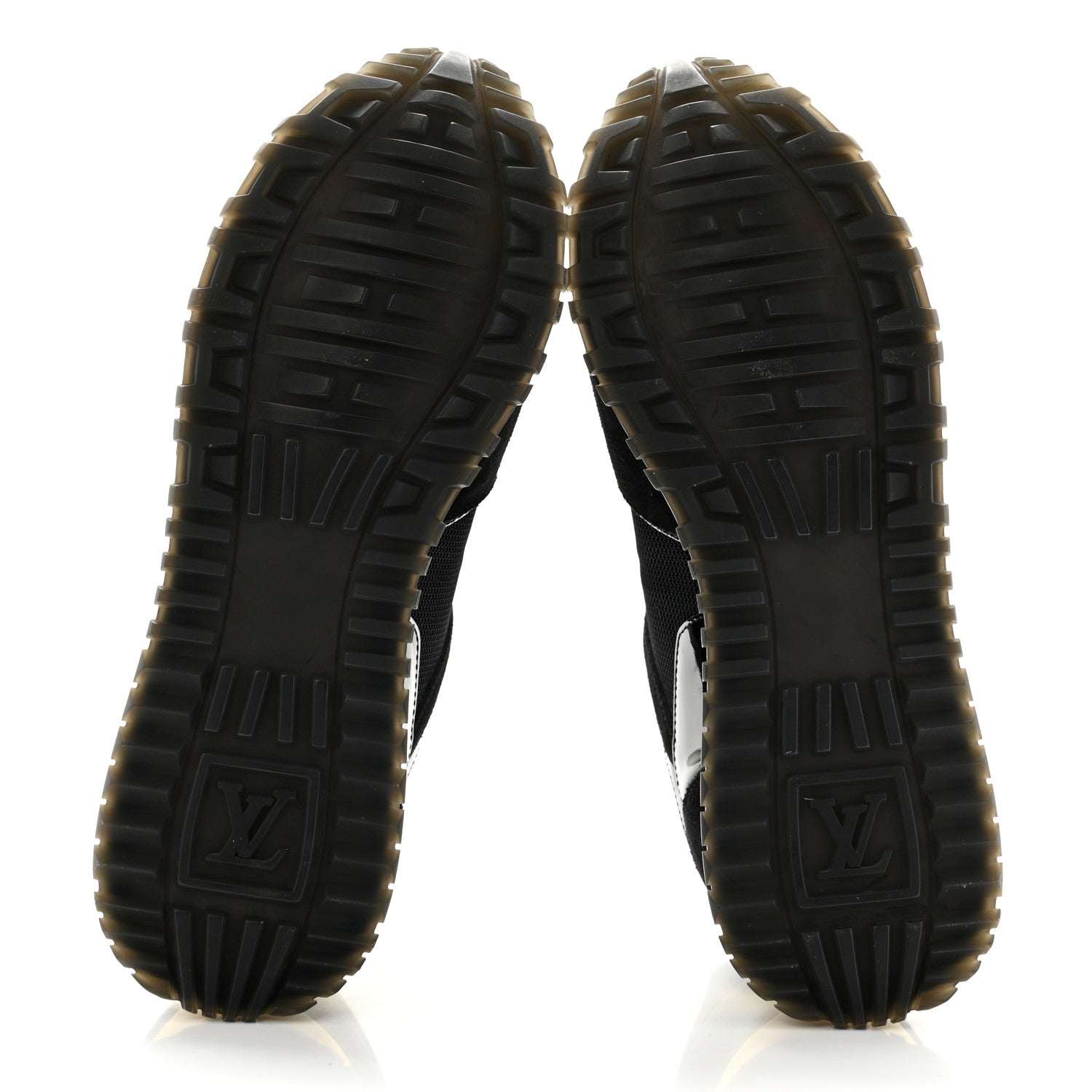 Louis Vuitton Suede Monogram Run Away Sneakers 37 Black 5 of 8