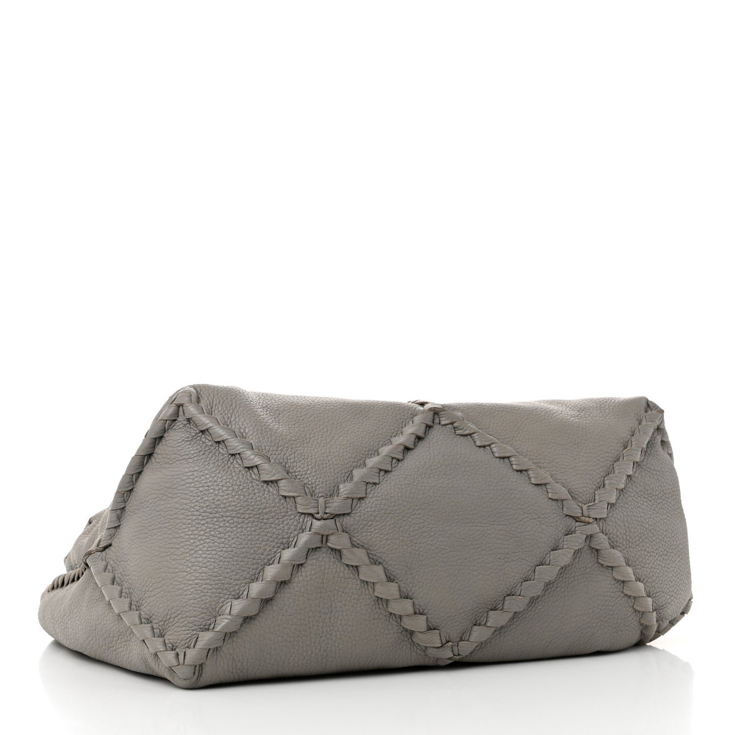 Cervo Lavato Deerskin Hobo Light Grey