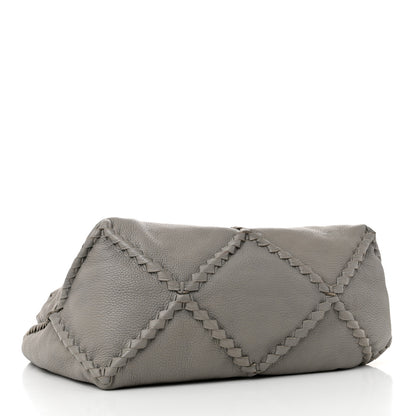 Bottega Veneta Cervo Lavato Deerskin Hobo Light Grey 4 of 13