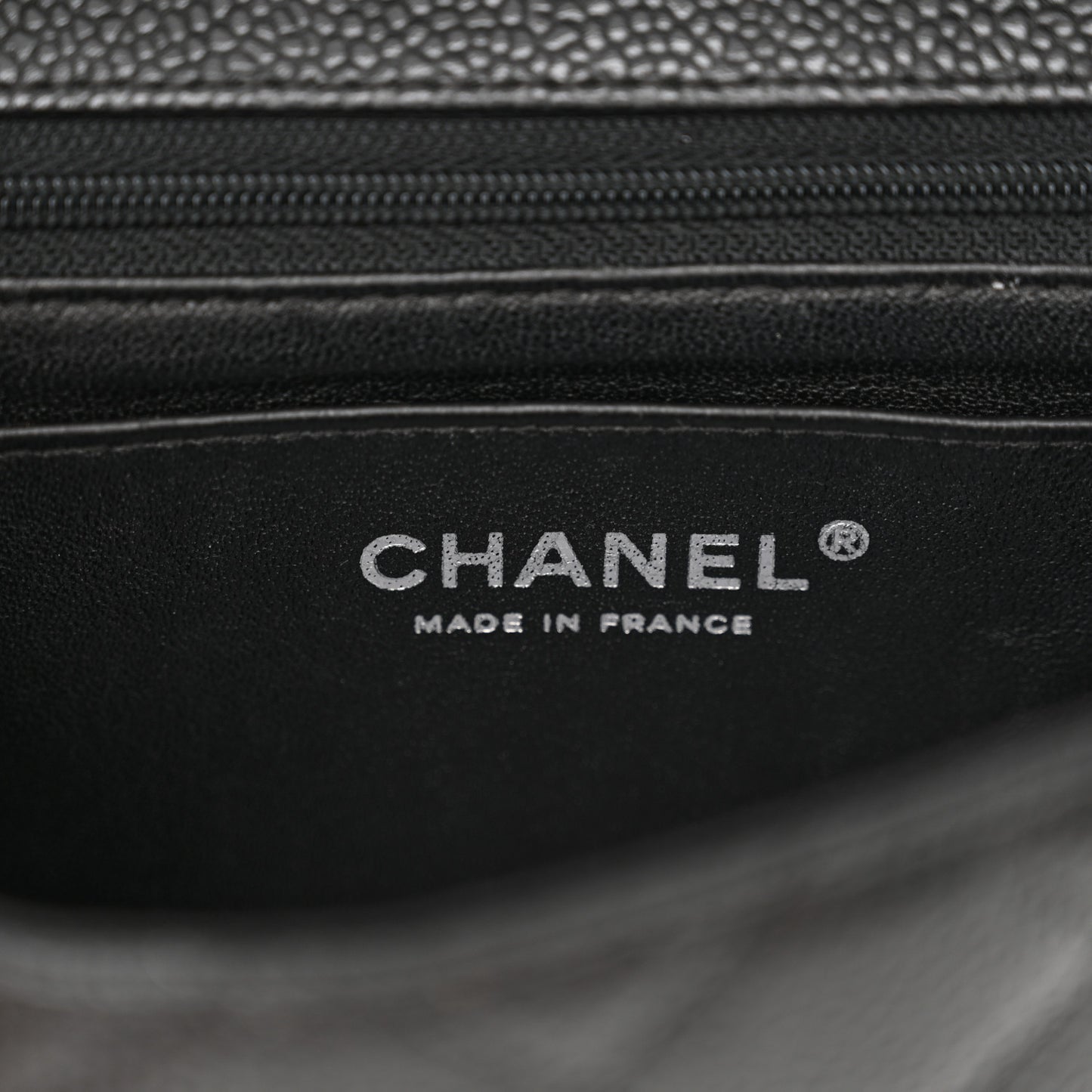 Caviar Quilted Mini Square Flap Black