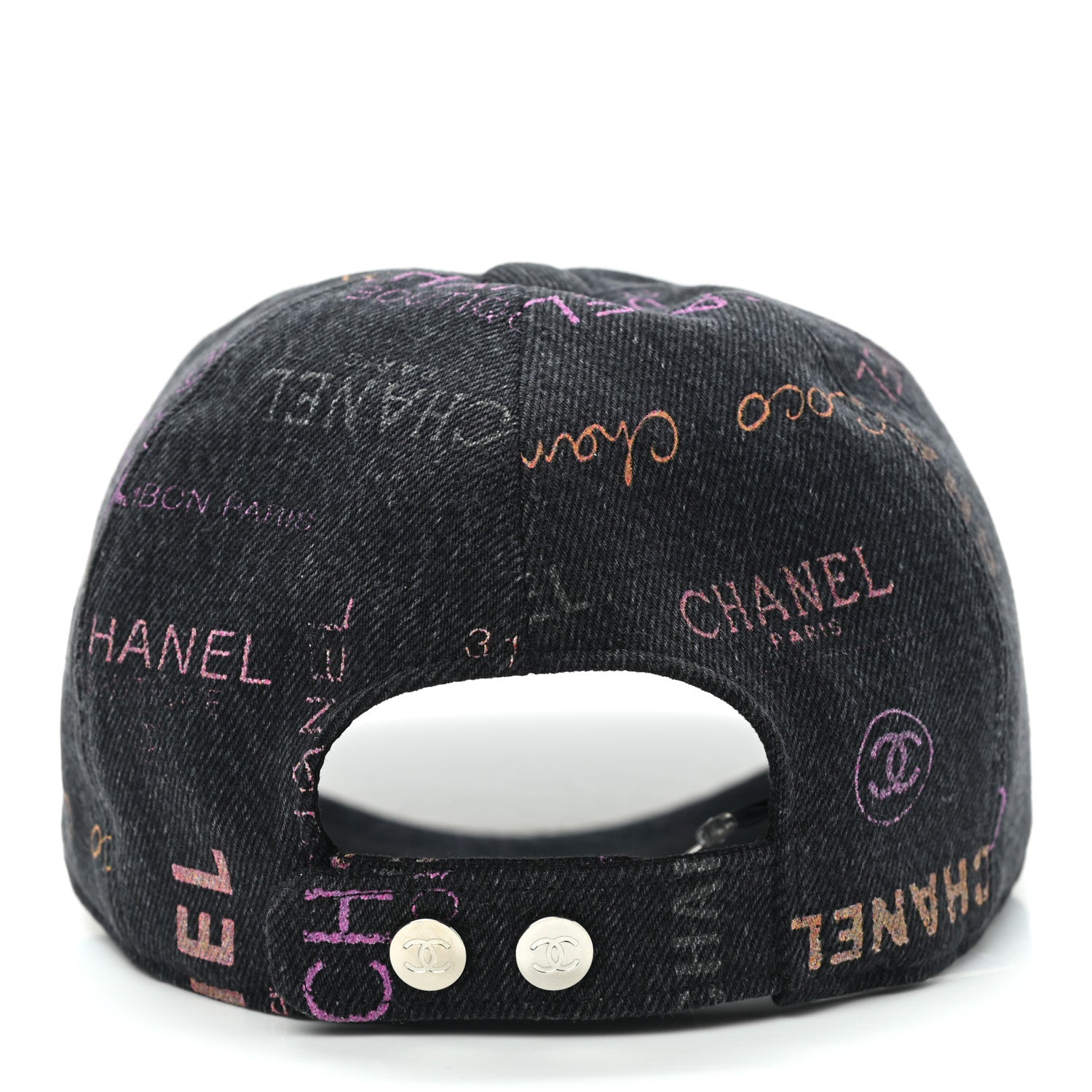 Chanel Denim Mood Cap Hat Black 6 of 8