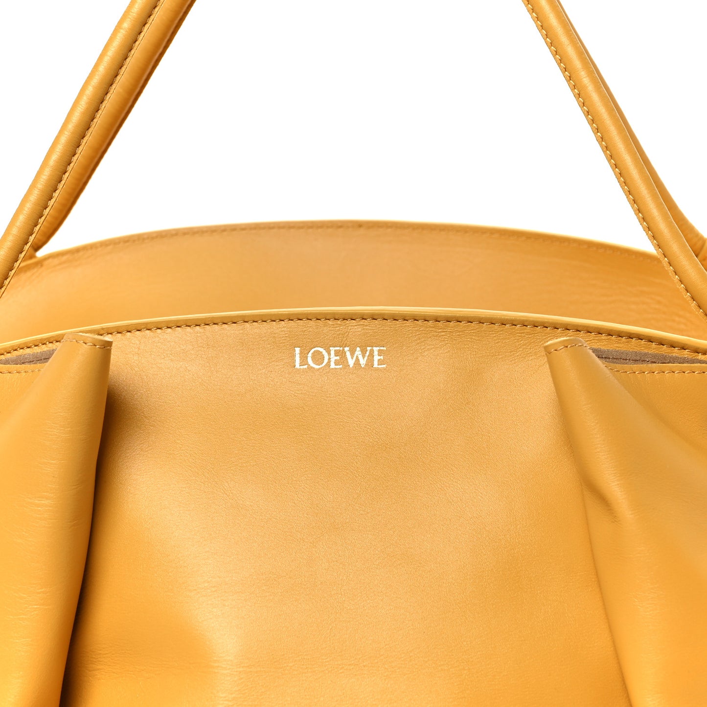 Shiny Nappa Calfskin Paseo XL Tote Yellow