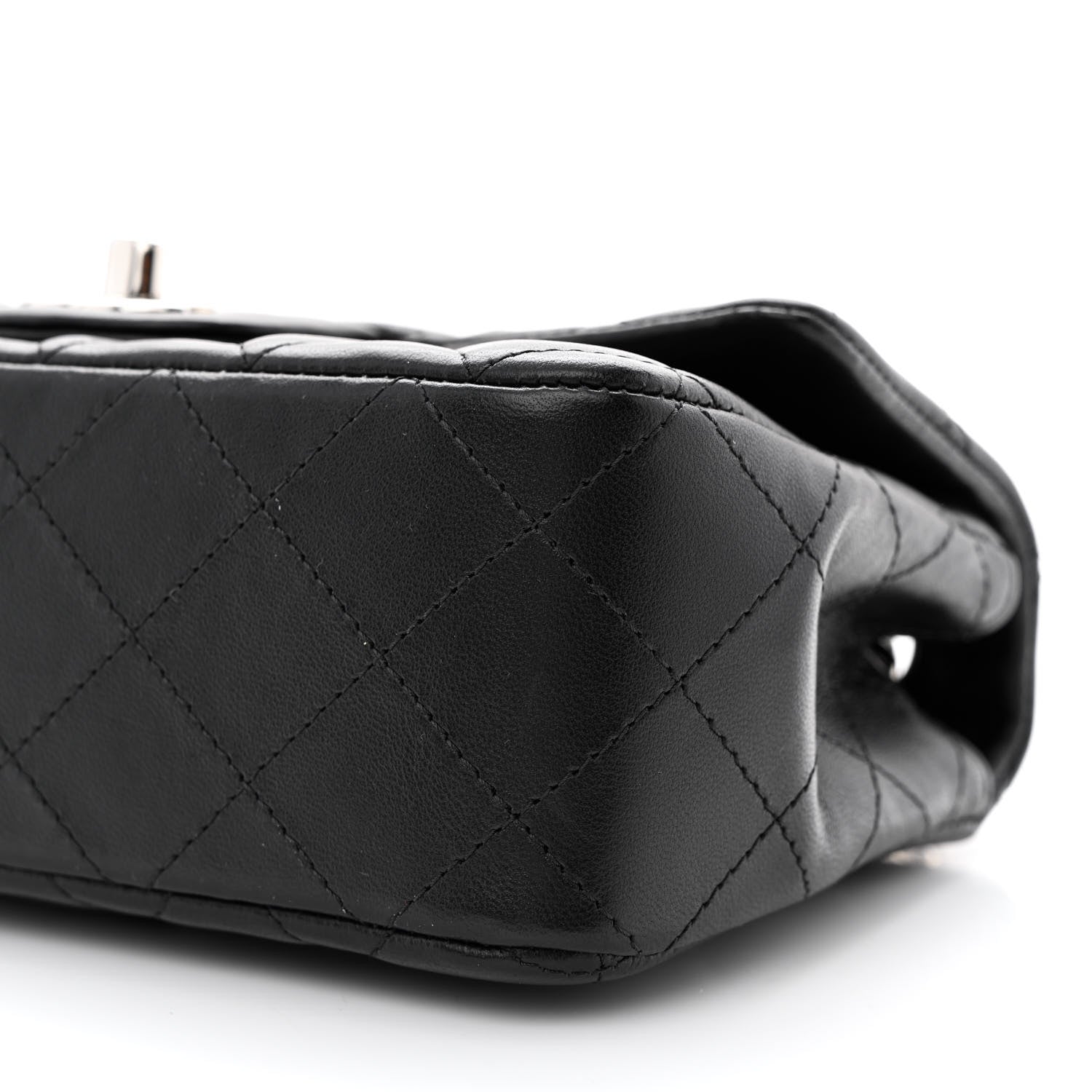 Chanel Lambskin Quilted Mini Rectangular Flap Black 10 of 11