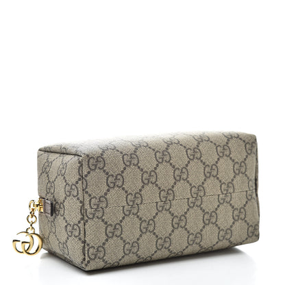 Gucci Soft GG Supreme Monogram Calfskin Medium Ophidia Cosmetic Case Beige Ebony New Acero 4 of 8