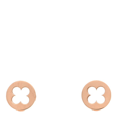 Louis Vuitton 18K Pink Gold Empreinte Ear Studs Earrings 1 of 5