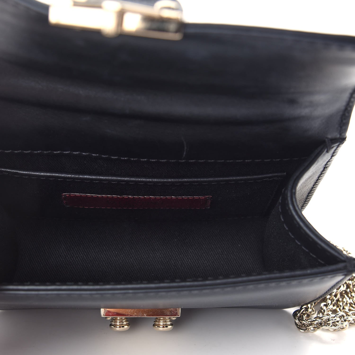 Valentino Garavani Vitello Mini Glam Lock Rockstud Flap Black 5 of 8